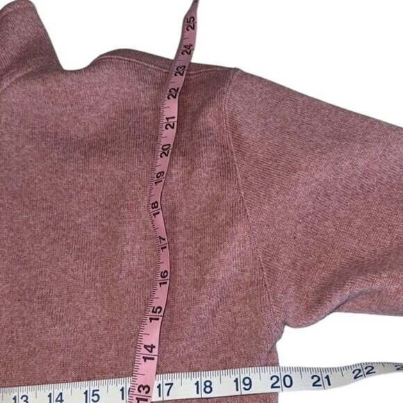 Victorias Secret Pink XS Half-Zip Pullover Sweater Rose Pink Knit Womens Top - Picture 7 of 7